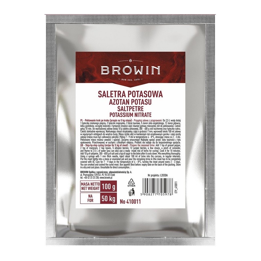 Nitritinė druska (salietra) 100g