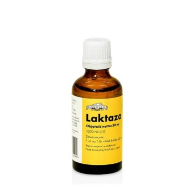 LAKTAZĖ - Fermentas, Šalinantis Laktozę 50ml