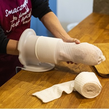 Baltas tinklelis KOJINĖ mėsai (220°C) Ø12,5 cm - 5m