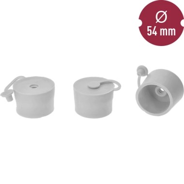 Universalus guminis kamštis 54/50mm. su kamšteliu