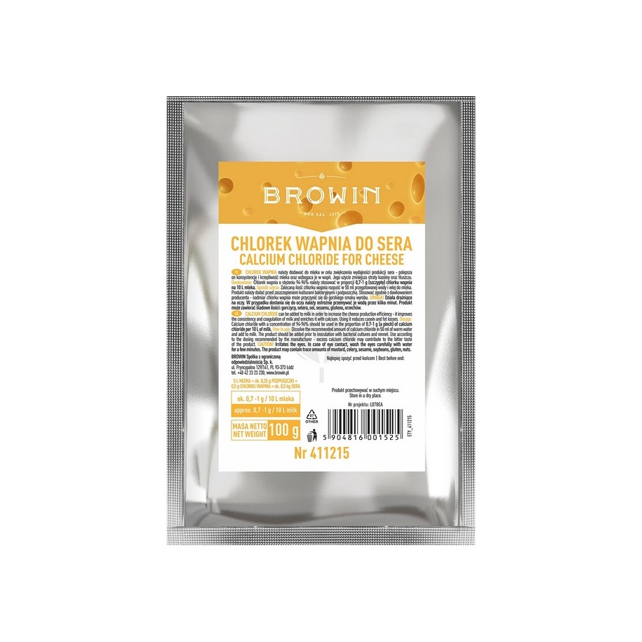 Sausas Kalcio Chloridas Sūrių Gamybai 100g