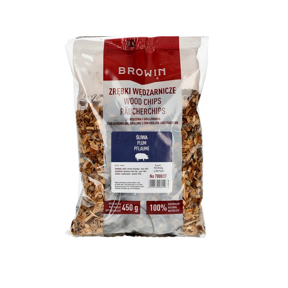 Slyvos medienos drožlės rūkymui/kepimui 450g