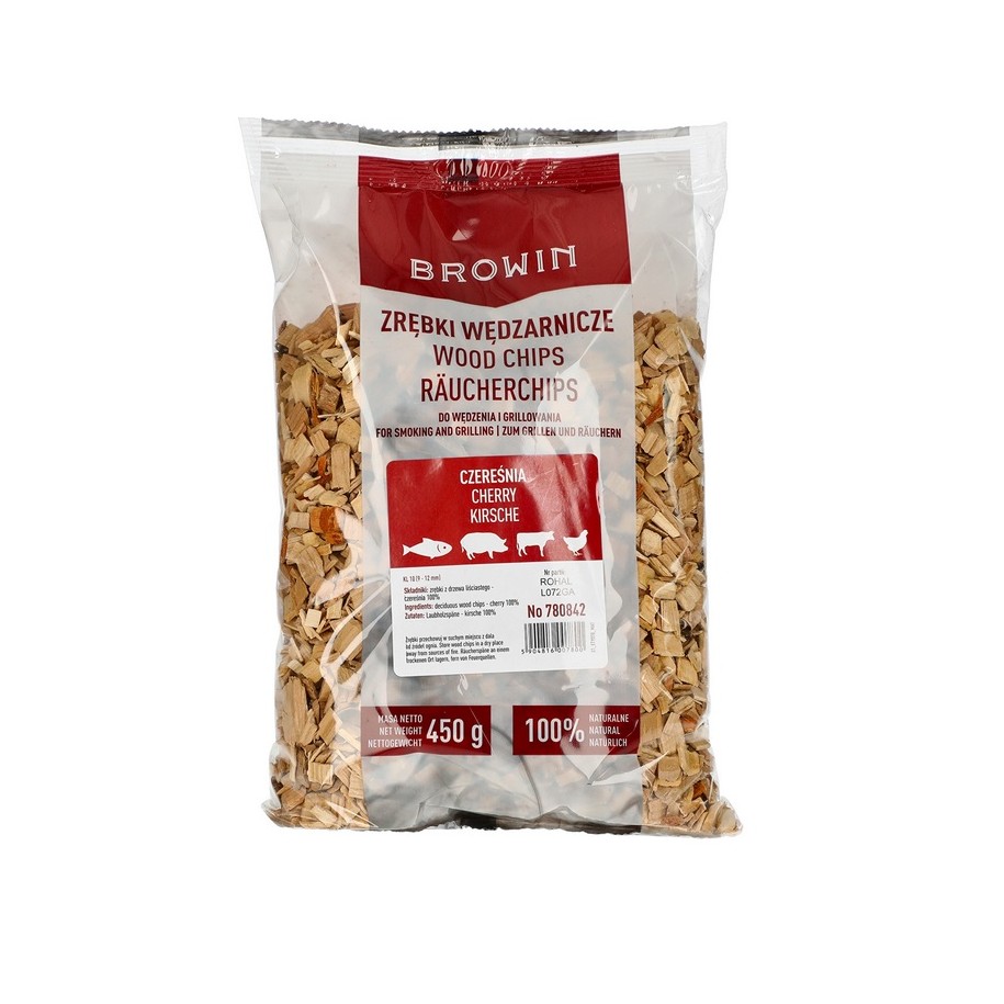 Vyšnios medienos drožlės rūkymui/kepimui 450g