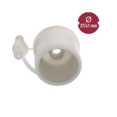 Guminis kamštis fermentacijai 41/37mm su kamšteliu