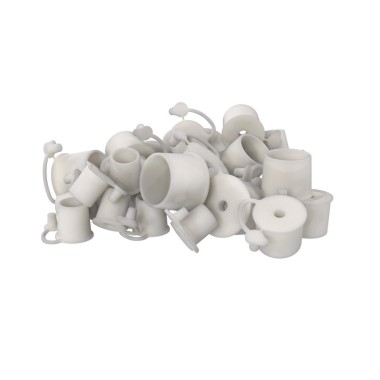 Guminis kamštis fermentacijai 41/37mm su kamšteliu