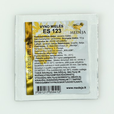 Vyno mielės E 123