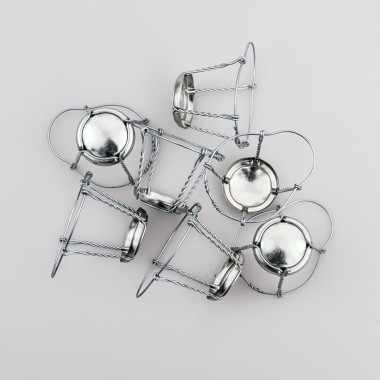 30 vnt Sidabrinės spalvos apsauginės vielutės su lėkštele