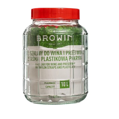 10 ltr Universalus stiklainis su užsukamu dangčiu
