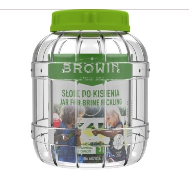 3ltr. Plastikinis indas rauginimui