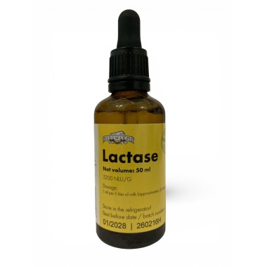 LAKTAZĖ - Fermentas, Šalinantis Laktozę 50ml