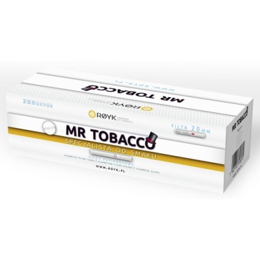 Cigarečių tūtelės MR TOBACCO WHITE 200