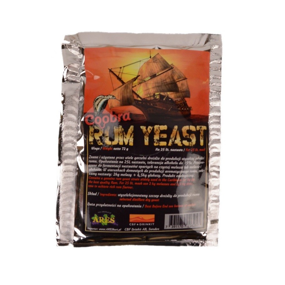 Mielės COOBRA RUM YEAST