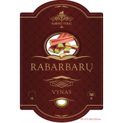 Etiketė BORDO Rabarbarų vynas